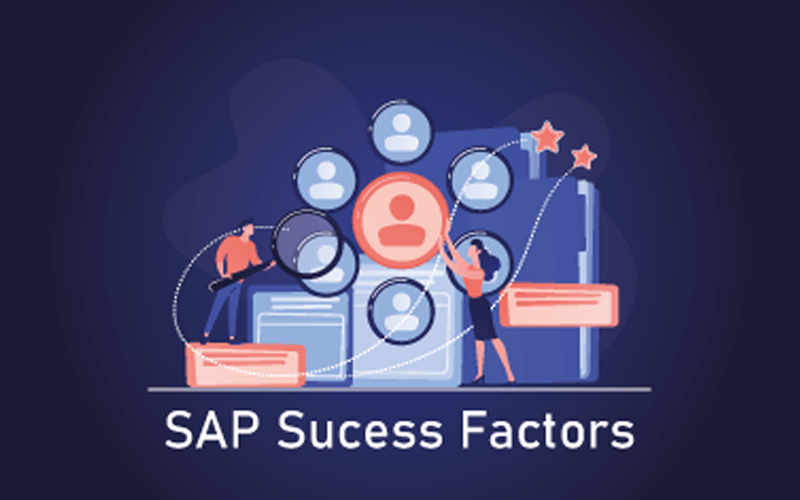 Abstract cloud and digital network background representing SAP and cloud services